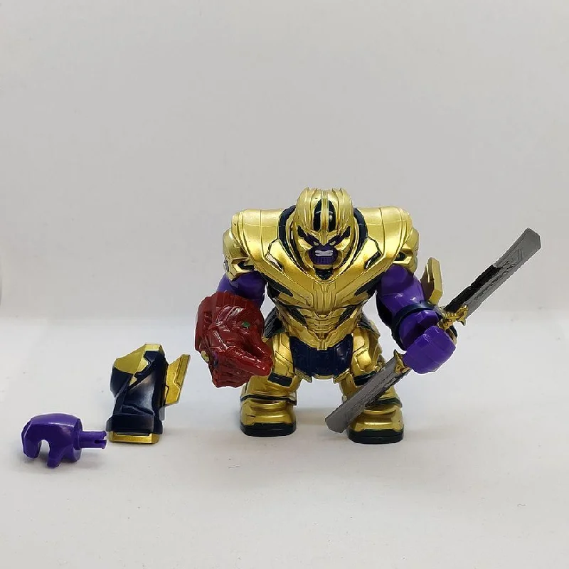 Lego Compatible THANOS w/ Infinity Gauntlet & Double-Edged Sword Custom Bigfig