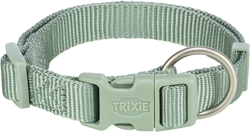 Premium collar, S: 25–40 cm/15 mm, sage