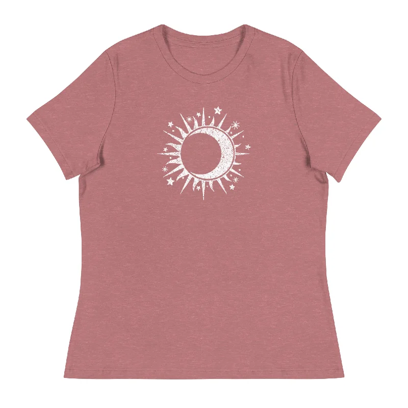 Celestial Sun & Moon Women's Relaxed T-Shirt