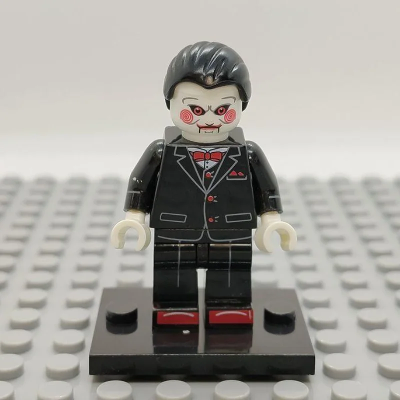 Custom Lego Compatible Billy the Puppet (Saw) Minifig