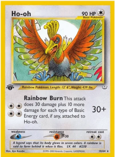 1st edition Ho-Oh - Neo Revelation #18/64 (Near Mint)