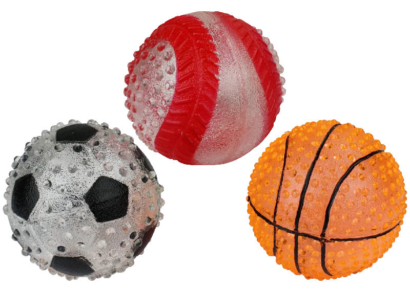 MULTIPET LIGHT UP SPORTS BALLS 3-in