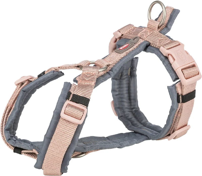 Premium trekking harness, S–M: 44–53 cm/20 mm, blush/graphite