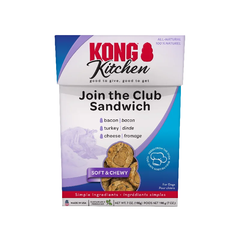 KONG Kitchen Soft & Chewy Join The Club Sandwich Dog Treat