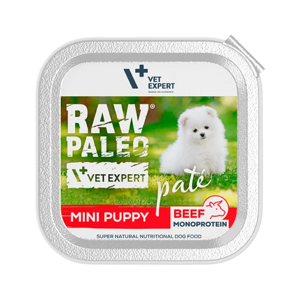 Raw Paleo Mini Puppy Beef, 150g Foil