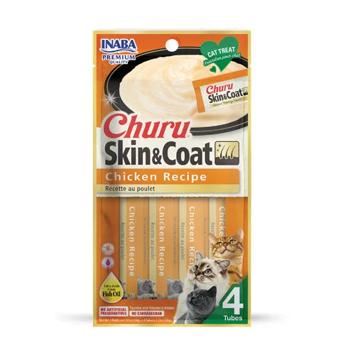 CHURU Skin & Coat Chicken Recipe Lickable Cat treats