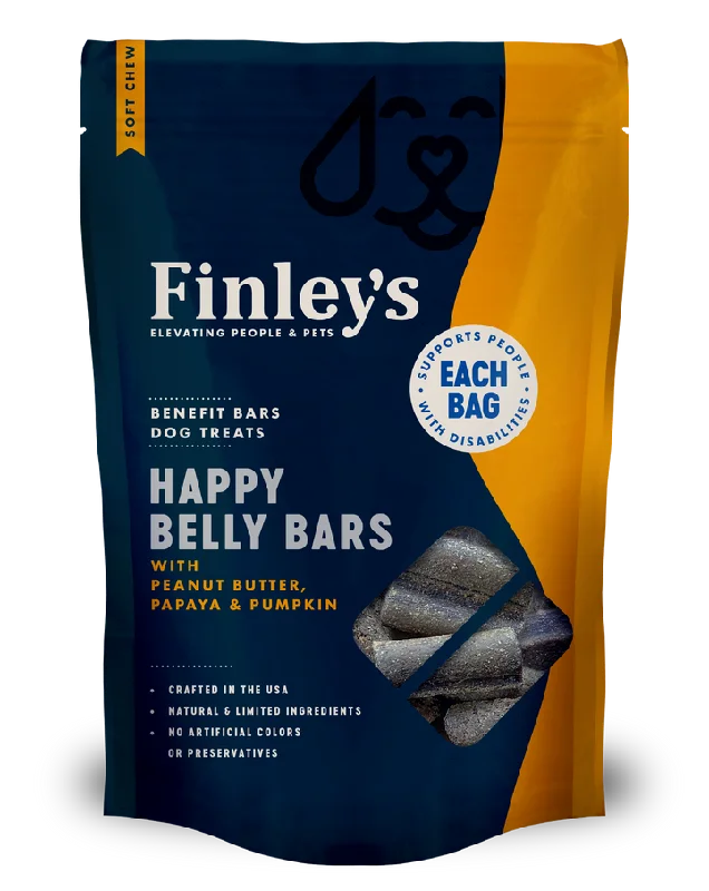 Finley's Happy Belly Soft Chew Benefit Bars Dog Treats