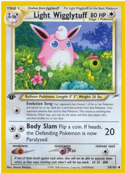 1st Edition Light Wigglytuff - Neo Destiny #054/105 (Near Mint)