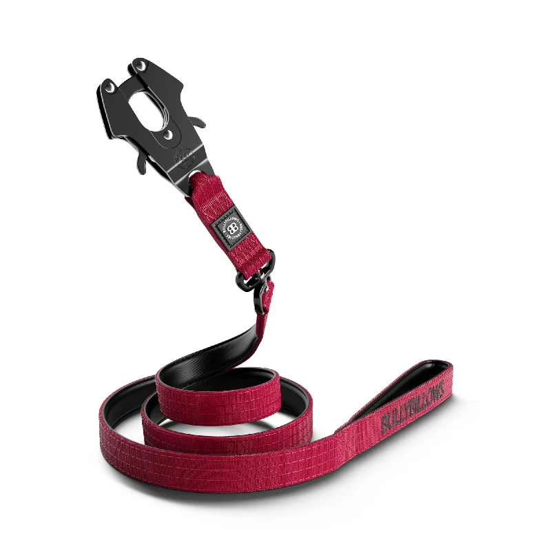 1.4m Swivel Combat Lead | Anti-Tangle & Secure Clip - Burgundy