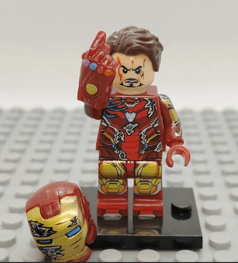 Custom Lego Compatible Iron Man With The Gauntlet Minifig