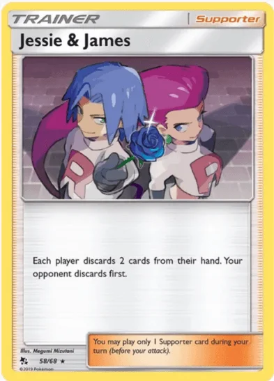 Jessie & James - Hidden Fates #58/68 Reverse Holo