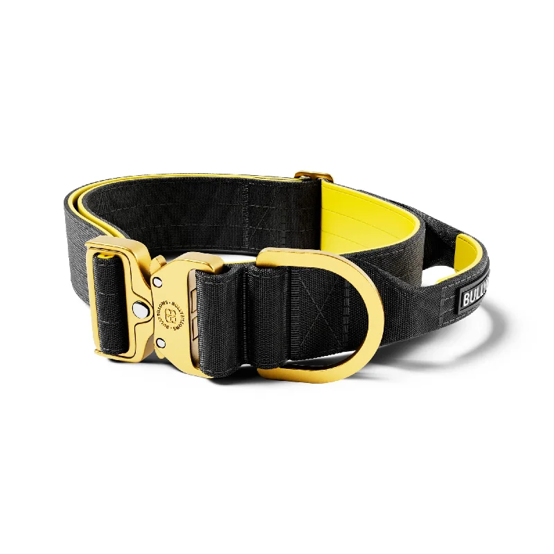 5cm Lighter Combat® Collar | With Handle Secure Clip - Black x Yellow