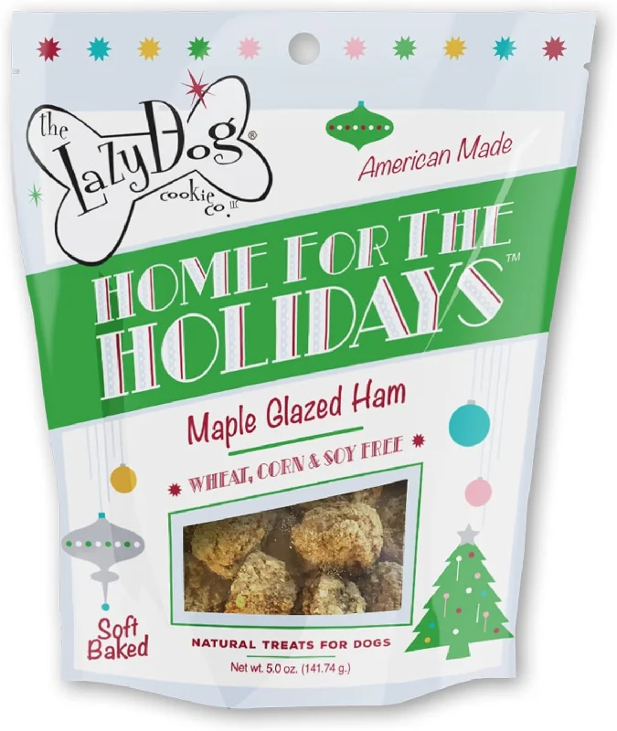 LAZYDOG HOME FOR THE HOLIDAYS TREATS 5oz (Maple Glazed Ham Flavor)