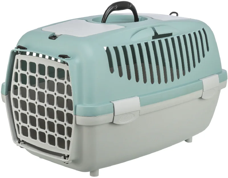 Capri 2 transport box, XS–S: 37 x 34 x 55 cm, light grey/sage