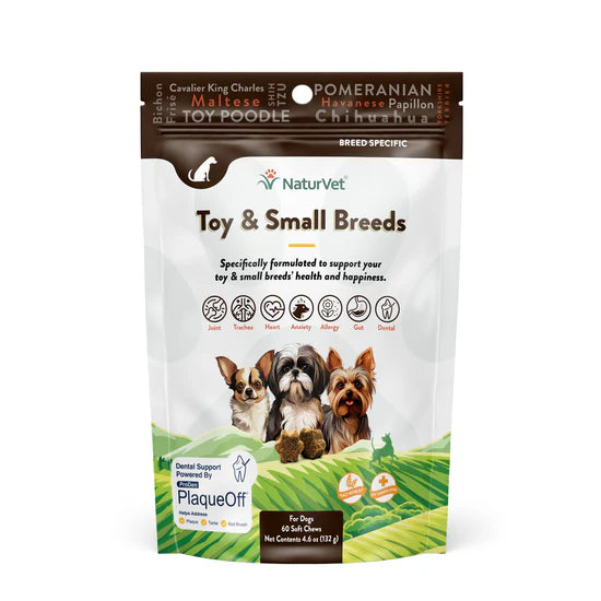 NaturVet Breed Specific Toy & Small Breed dog treats