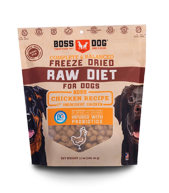 Boss Dog® Brand Freeze Dried Raw Diet Chicken Recipe for Dog