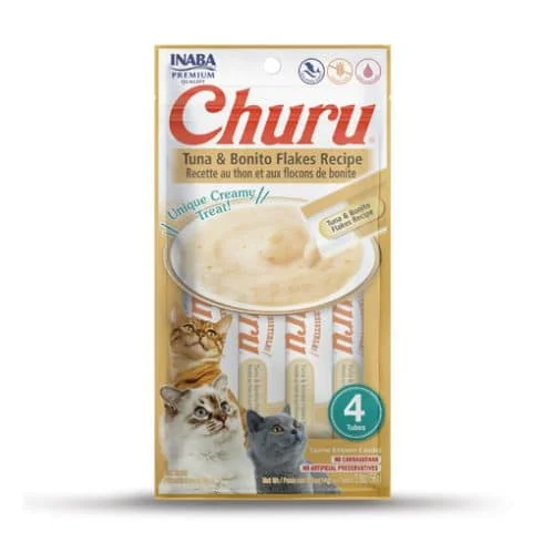 Churu - Tuna & Bonito Flakes Recipe, 4 pc