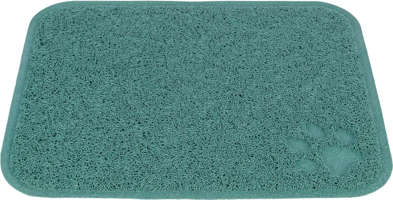 Cat litter tray mat, PVC, 37 x 45 cm, sage