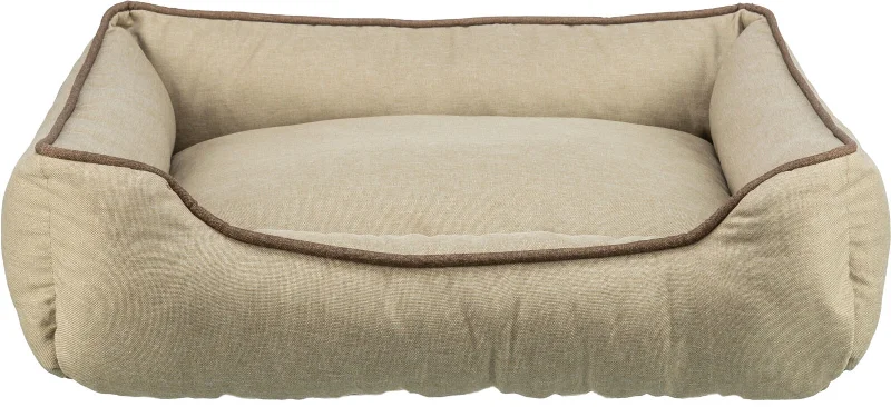 Nio bed, water repellent, square, 90 x 70 cm, sand