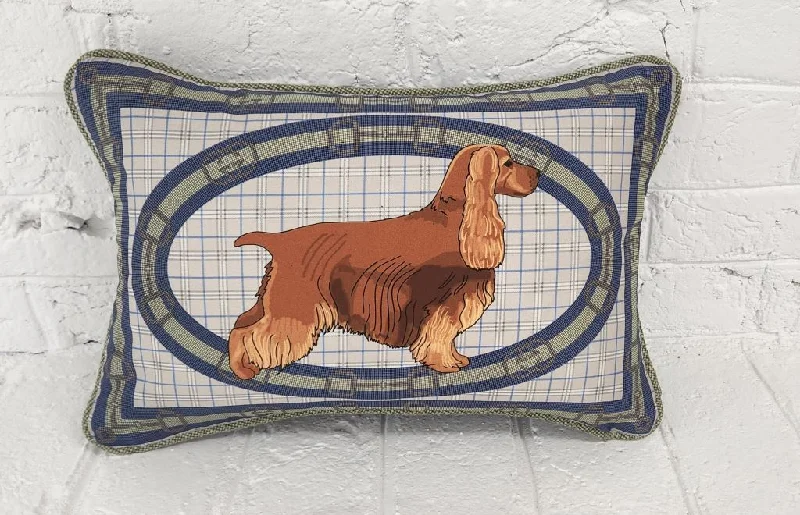 Red English Cocker Spaniel Pillow Cover