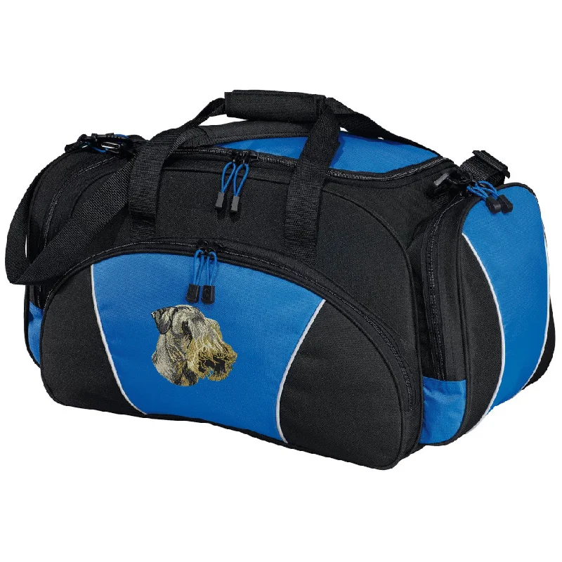 Cesky Terrier Embroidered Duffel Bags