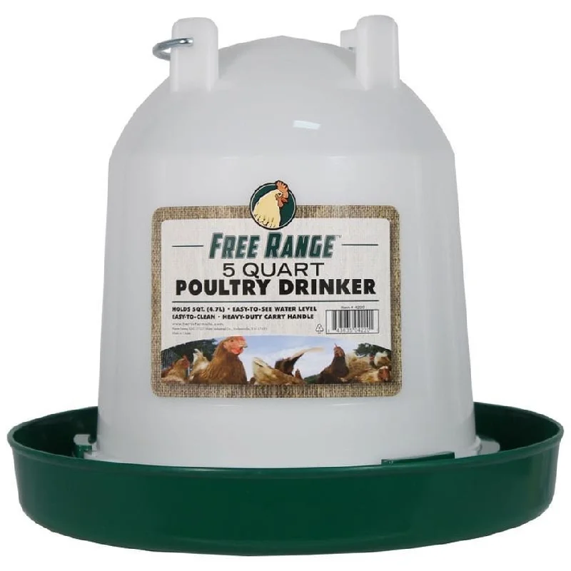 FREE RANGE PLASTIC POULTRY WATERER