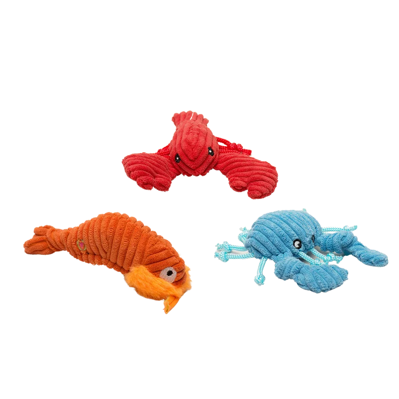 Huggle Hounds Raw Bar Wee Huggles® (Crab, Lobsta, Shrimp) 3 pack