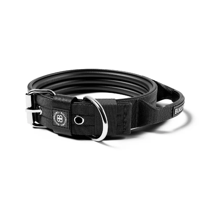 4cm Pin Buckle Collar | With Handle - Black