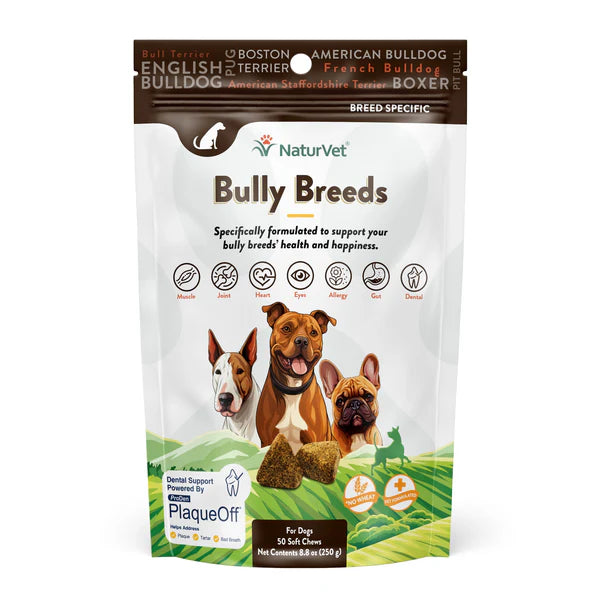 NaturVet Breed Specific Bully Breed dog treats