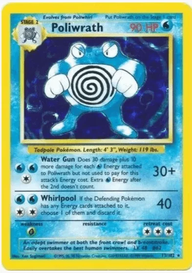 Poliwrath - Base Set #013/102 (Lightly Played)