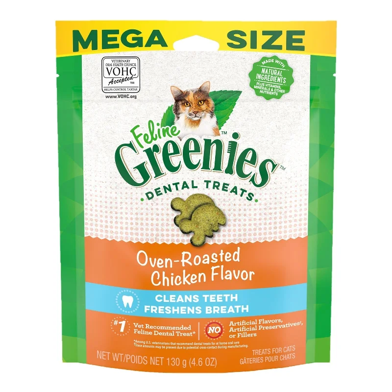 Greenies Cat Dental Treats Oven Roasted Chicken 130g<3 <3 <3