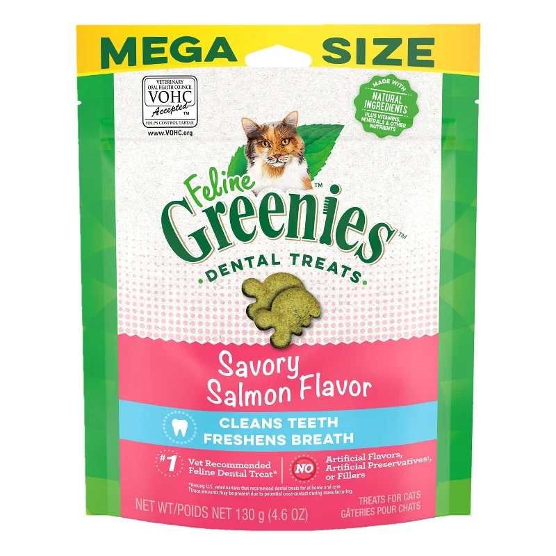 Greenies Cat Dental Treats Savory Salmon 130g<3 <3 <3