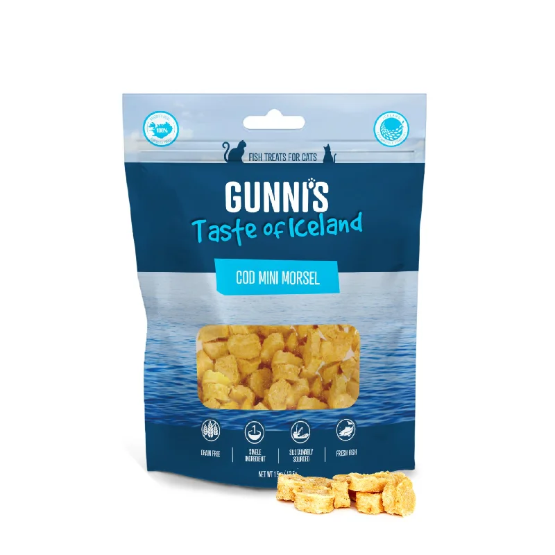 Gunnis Taste of Iceland Cod Mini Morsels Cat Treats 42.5g