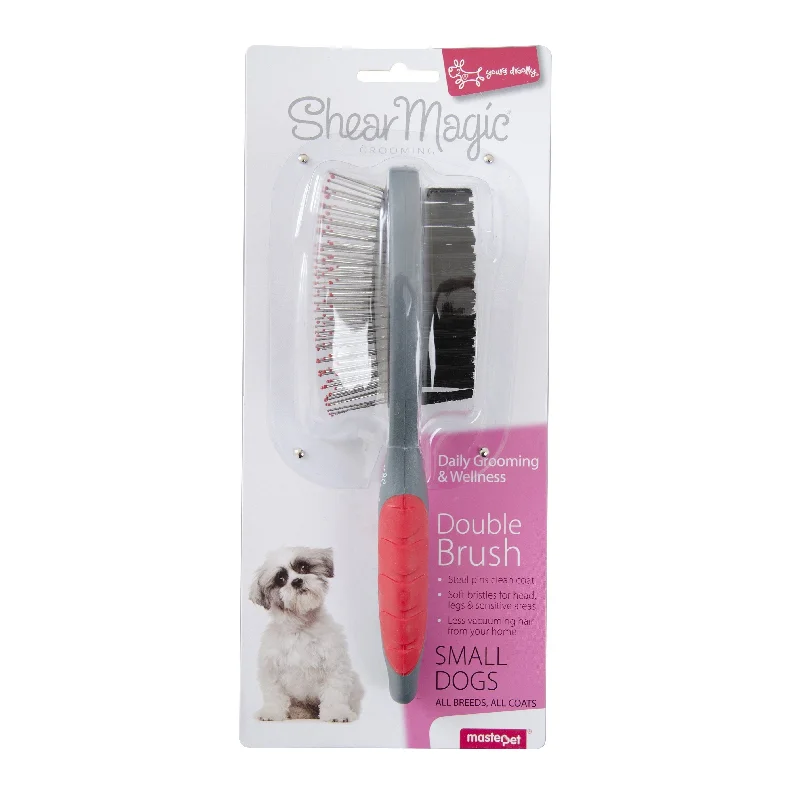 Yours Droolly Shear Magic Double Brush for Small Dogs