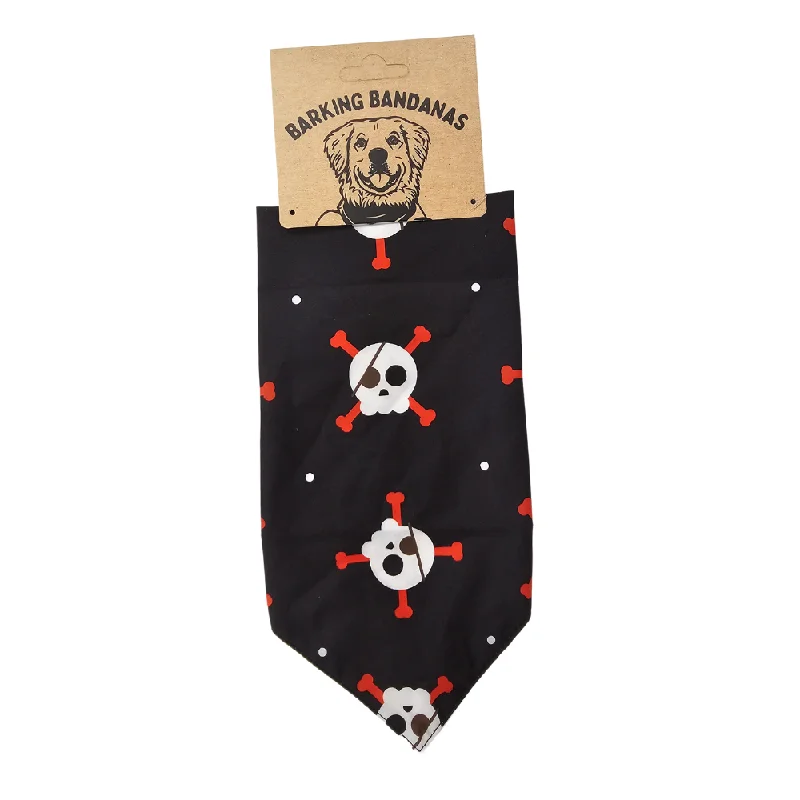 Barking Bandana - Halloween Skull - Black